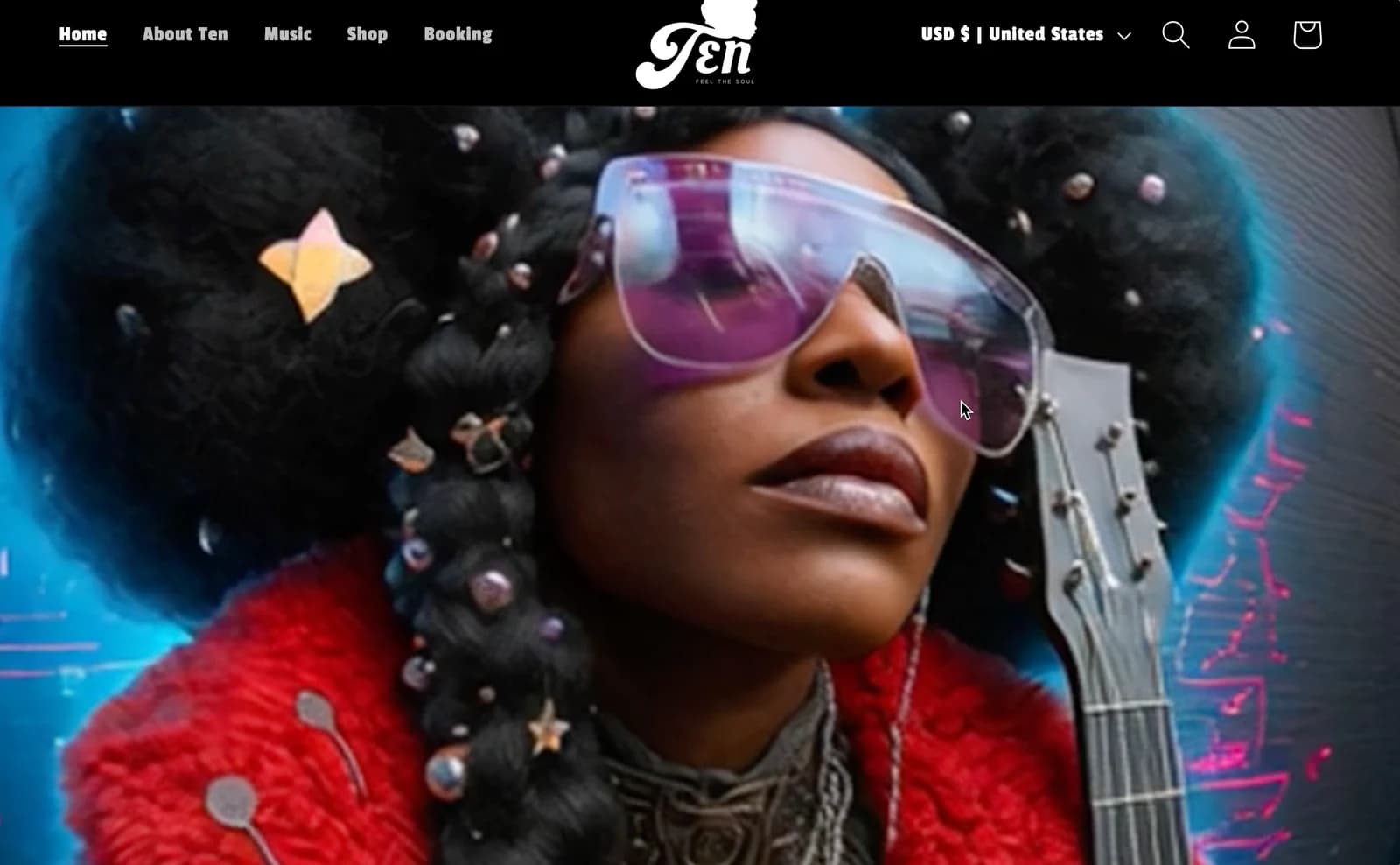 TEN Music Official artist website presentation